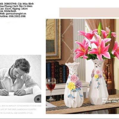 CÁC MẪU BÌNH HOA PHONG CÁCH TÂN CỔ ĐIỂN